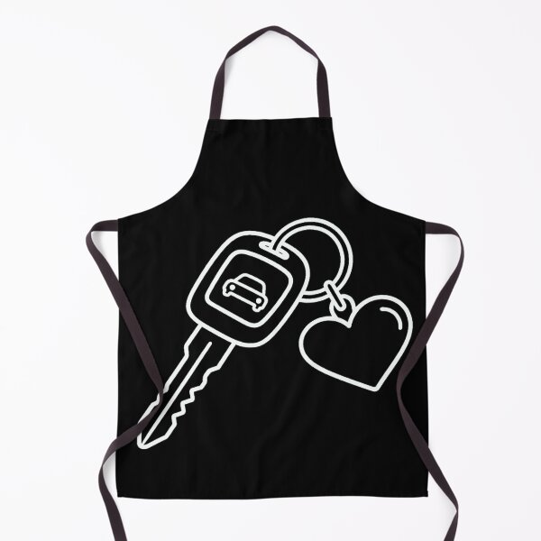 Item preview, Car Key with Heart Keychain Line Art designed and sold by Haque Desigens.