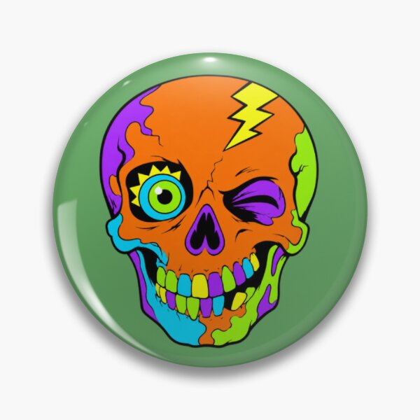 Item preview, Winking Neon Skull designed and sold by bestdes1gners.