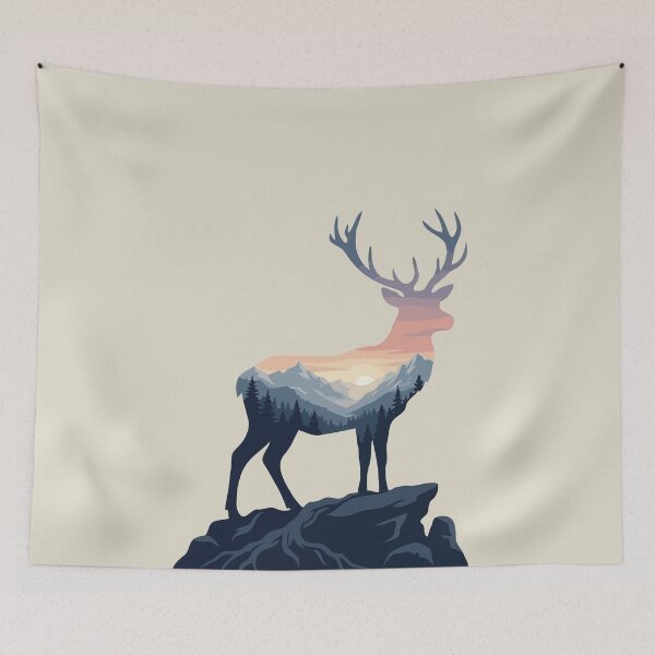 Item preview, Deer Mountain Sunrise designed and sold by Gkinoki.