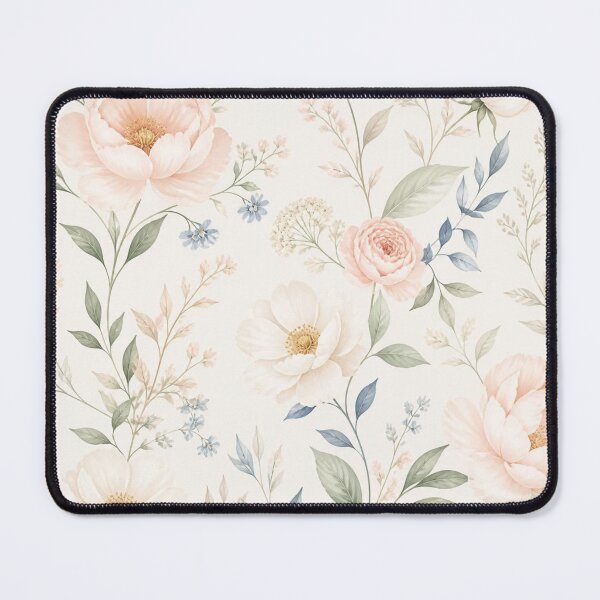 Item preview, Blush Pink Peony Watercolour Floral Pattern With Sage Green Leaves designed and sold by My Gluten Free Life UK.