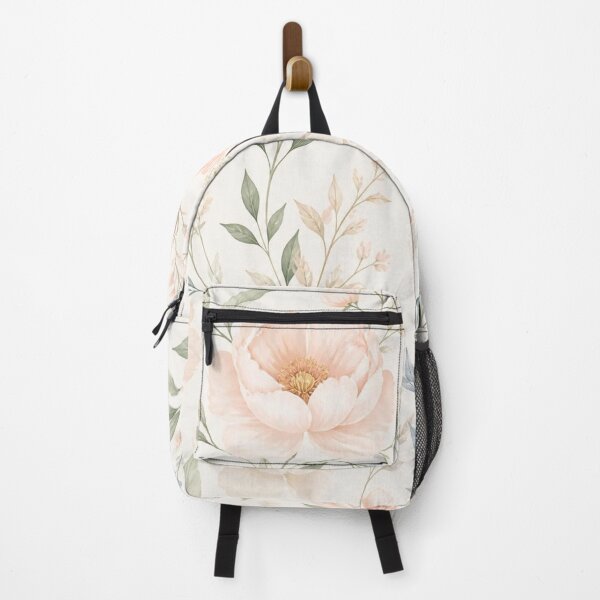 Item preview, Blush Pink Peony Watercolour Floral Pattern With Sage Green Leaves designed and sold by My Gluten Free Life UK.