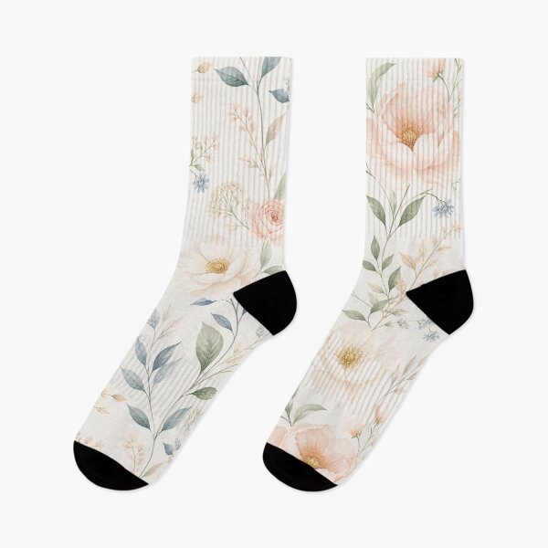 Item preview, Blush Pink Peony Watercolour Floral Pattern With Sage Green Leaves designed and sold by My Gluten Free Life UK.