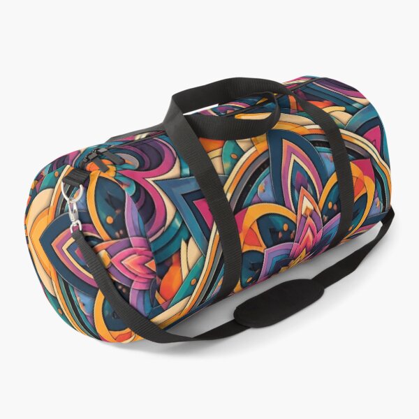 Item preview, Colourful Jewel Tone Geometric Mandala Floral Kaleidoscope Pattern designed and sold by My Gluten Free Life UK.
