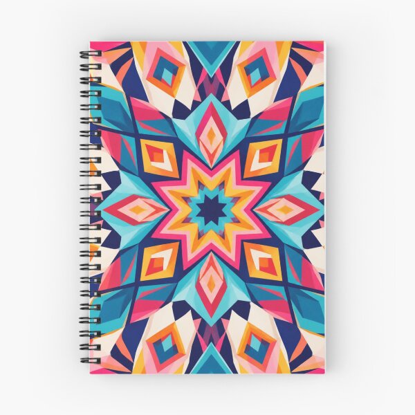 Item preview, Colourful Geometric Kaleidoscope Abstract Star Pattern designed and sold by My Gluten Free Life UK.