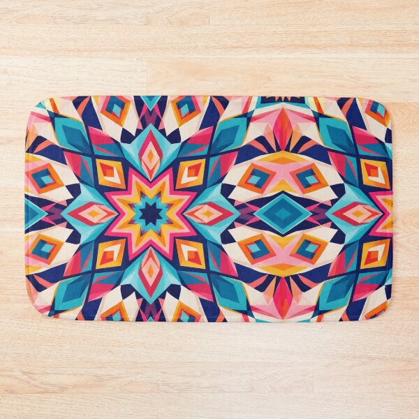 Item preview, Colourful Geometric Kaleidoscope Abstract Star Pattern designed and sold by My Gluten Free Life UK.