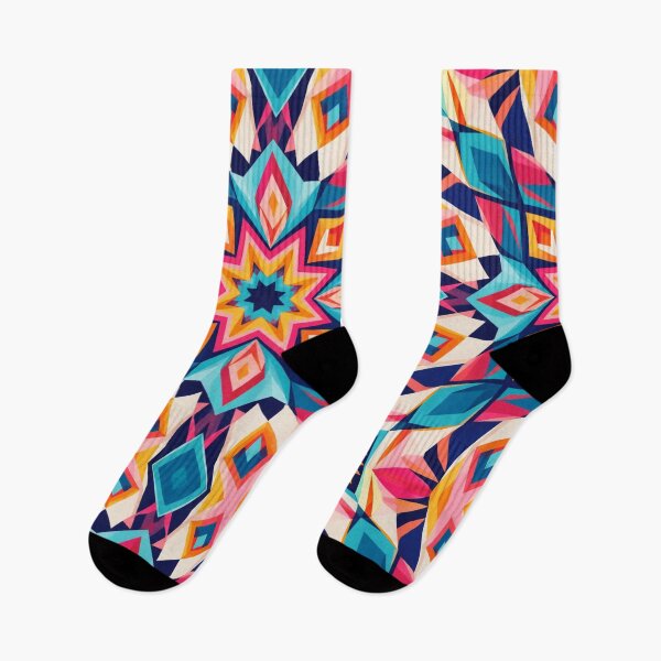 Item preview, Colourful Geometric Kaleidoscope Abstract Star Pattern designed and sold by My Gluten Free Life UK.