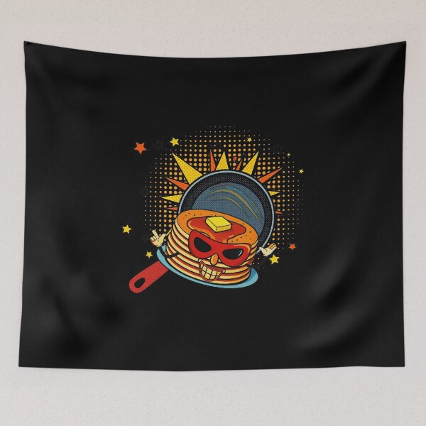 Item preview, Vintage Superhero Pancake Character - Retro Comic Art designed and sold by SunandShade.