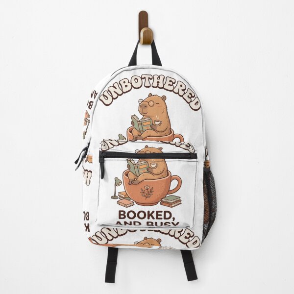 Item preview, Booked & Unbothered Capybara Reading designed and sold by SRK-369.