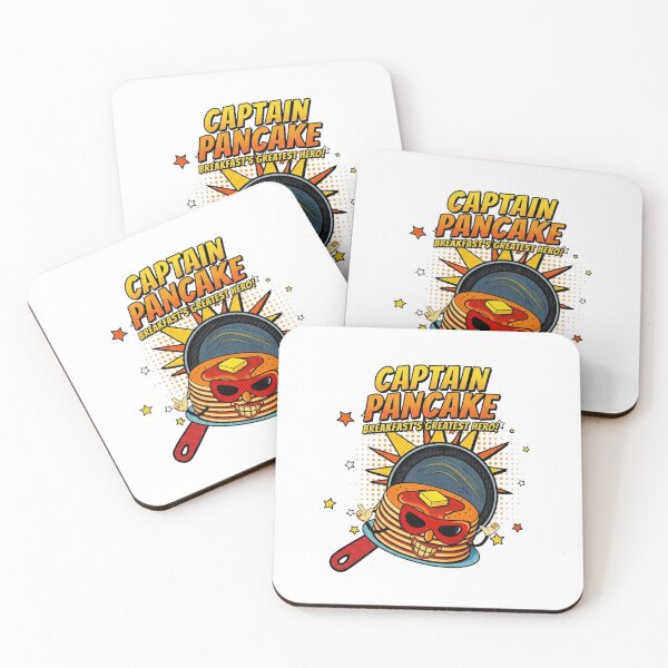 Item preview, Captain Pancake - Breakfast's Greatest Hero Vintage Vibes Comic Fun designed and sold by SunandShade.