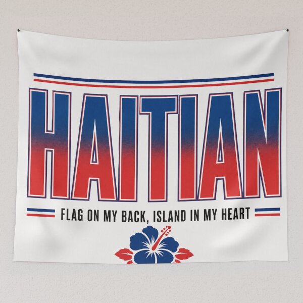 Item preview, Haitian Island in My Heart Vintage Caribbean Pride designed and sold by GiftLore Studio.