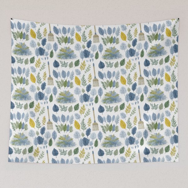 Item preview, Playful Autumn Garden Yard Work Seamless Print designed and sold by TJ Art and Camera.