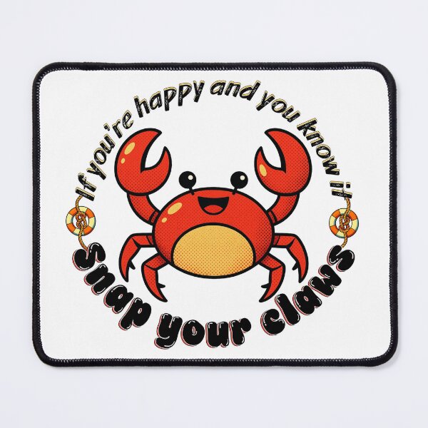 Item preview, Cute Pop Art Crab - If You're Happy and You Know It designed and sold by SunandShade.