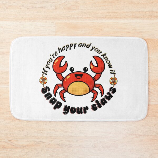 Item preview, Cute Pop Art Crab - If You're Happy and You Know It designed and sold by SunandShade.