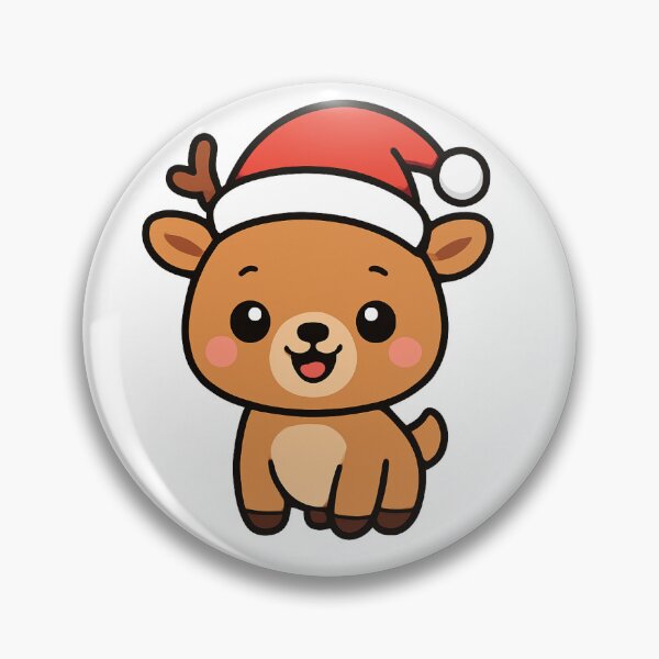 Item preview, Cute Kawaii Reindeer Christmas Design – Adorable Holiday Reindeer designed and sold by mayatA-rt.
