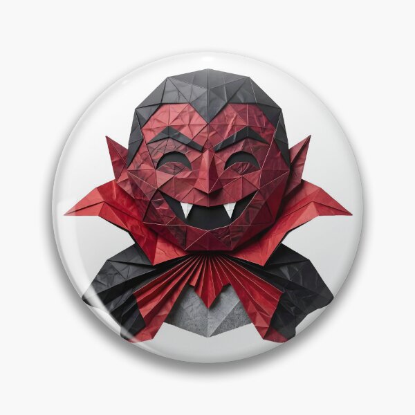 Item preview, Origami Dracula Vampire Face – Gothic Halloween Paper designed and sold by Marcu Ioachim.