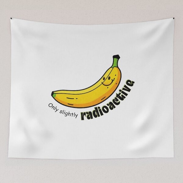 Item preview, Only Slightly Radioactive Banana - Funny Science Humor designed and sold by SunandShade.