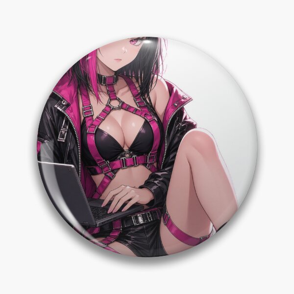 Item preview, Anime Hacker Girl Laptop designed and sold by SUPA BASED.