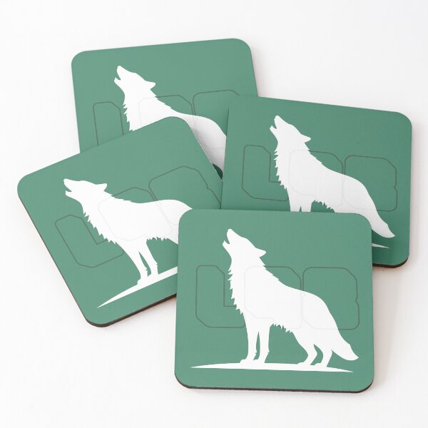 Item preview, Howling Wolf Silhouette White Outdoor L98 Art designed and sold by L98-Studio.