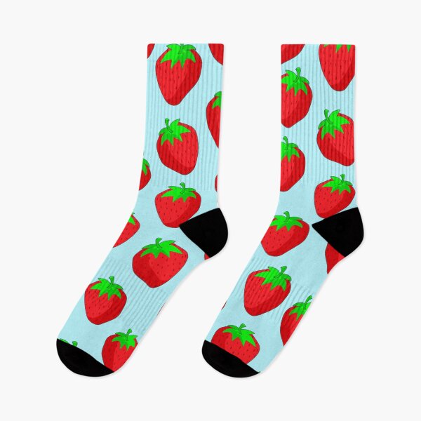 Item preview, Strawberries 4 (on blue) designed and sold by SyPhelan.