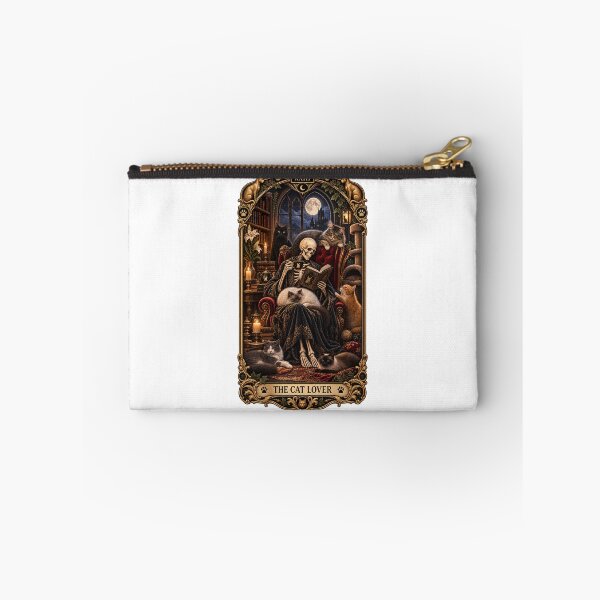 Item preview, The Cat Lover – Gothic Tarot Card | Vintage Dark Fantasy Cat Art designed and sold by zenithviv.
