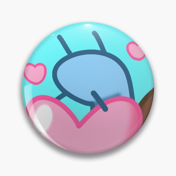 Item preview, Snail Blue Heart - art by Cranberruu designed and sold by SmallSolarSloth.