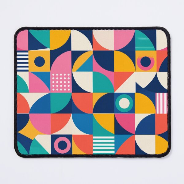 Item preview, Colourful Retro Geometric Abstract Pattern With Bold Shapes designed and sold by My Gluten Free Life UK.