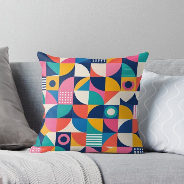 Item preview, Colourful Retro Geometric Abstract Pattern With Bold Shapes designed and sold by My Gluten Free Life UK.