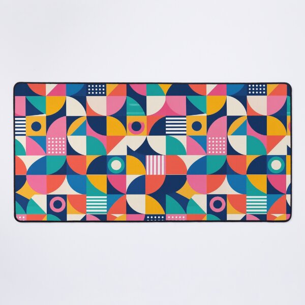 Item preview, Colourful Retro Geometric Abstract Pattern With Bold Shapes designed and sold by My Gluten Free Life UK.