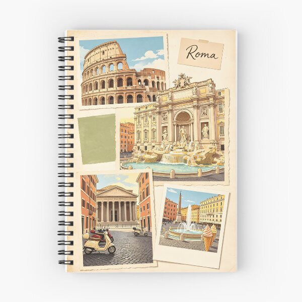 Item preview, ROME, Travel Collage – COLOSEUM, HISTORY, Vintage Souvenirs and Culture designed and sold by GlofyArt.