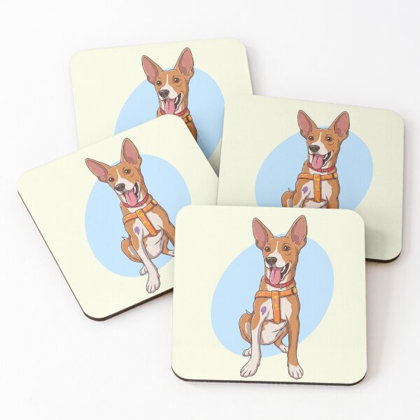 Item preview, cute dog in the blue bubble background designed and sold by Up Urban Fashion.