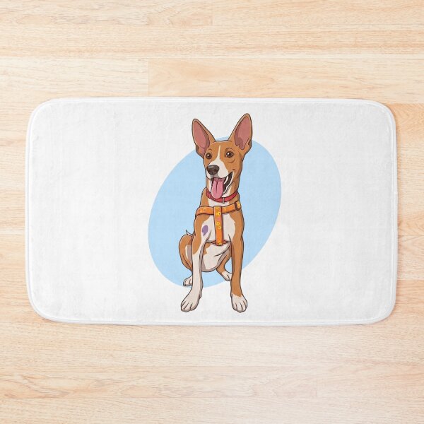 Item preview, cute dog in the blue bubble background designed and sold by Up Urban Fashion.