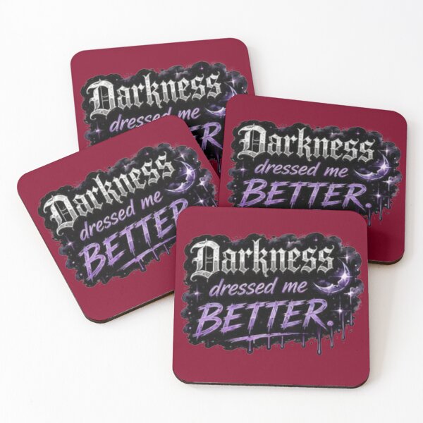 Item preview, Darkness Dressed Me Better Gothic Purple Crescent Moon Sticker designed and sold by Scro-Ciob-Shop.