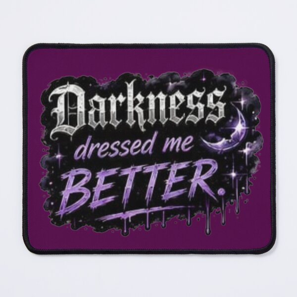 Item preview, Darkness Dressed Me Better Gothic Purple Crescent Moon Sticker designed and sold by Scro-Ciob-Shop.