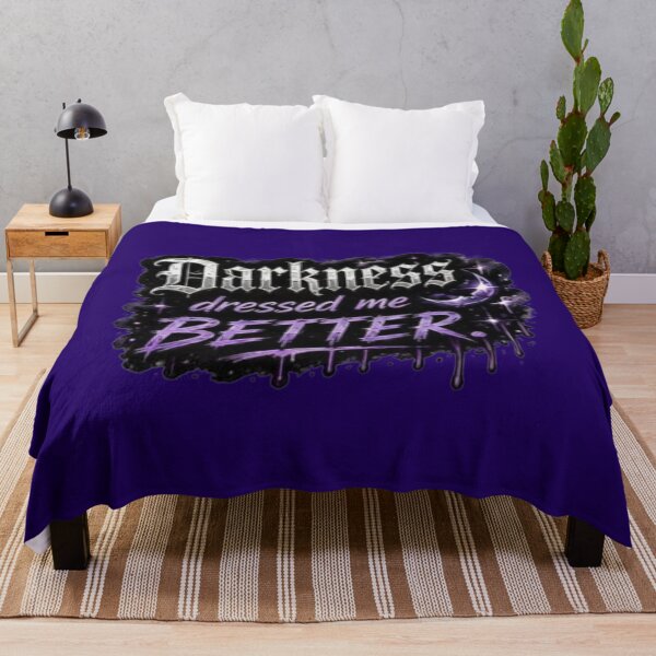 Item preview, Darkness Dressed Me Better Gothic Purple Crescent Moon Sticker designed and sold by Scro-Ciob-Shop.