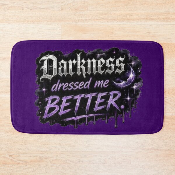 Item preview, Darkness Dressed Me Better Gothic Purple Crescent Moon Sticker designed and sold by Scro-Ciob-Shop.