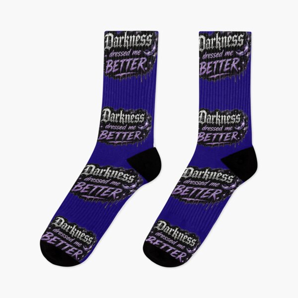 Item preview, Darkness Dressed Me Better Gothic Purple Crescent Moon Sticker designed and sold by Scro-Ciob-Shop.