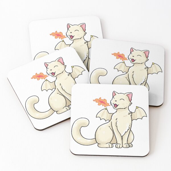 Item preview, White cat dragon designed and sold by Maria-Henriques.