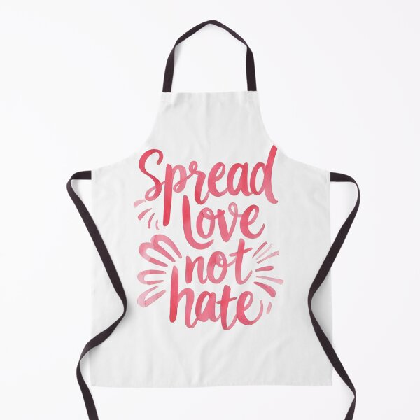 Item preview, Spread Love Not Hate Pink Watercolor Calligraphy Quote Art designed and sold by QCena.