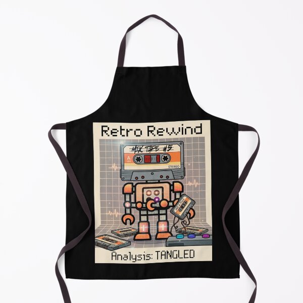 Item preview, Retro Rewind Cassette Mix Tape Robot – Funny 80s Tech Mashup designed and sold by SunandShade.