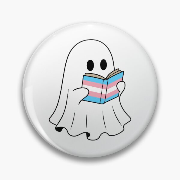 Item preview, Ghost With Book -Transgender Pride Halloween designed and sold by Cannaxes Studio.