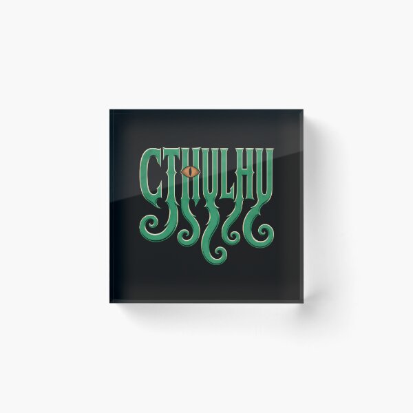 Item preview, Lovecraft Cthulhu – Emerald Tentacle Wordmark designed and sold by Fenay Designs.
