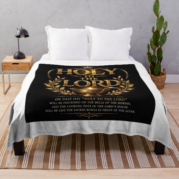 Item preview, Holy to the Lord — Zechariah 14:20 | Christian Faith & Worship Design designed and sold by KINGDOM GOLD STUDIO.