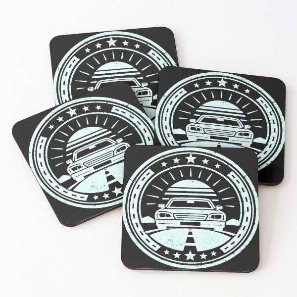 Item preview, Vintage Car Sunset Highway Emblem designed and sold by Haque Desigens.
