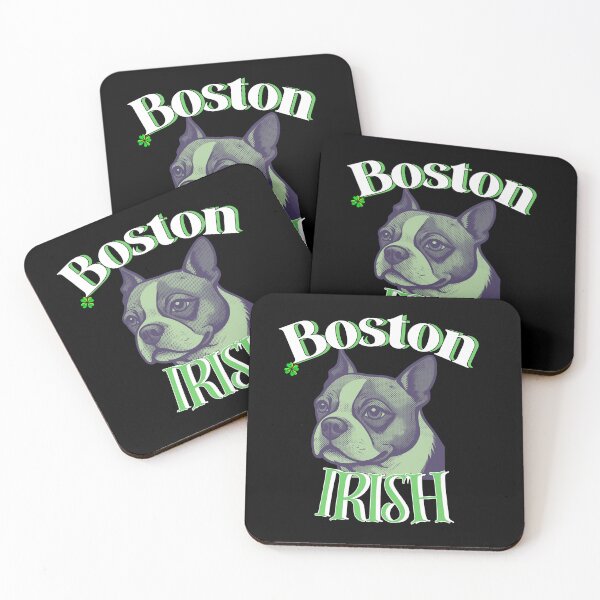 Item preview, Boston Irish | Boston Terrier Trébol de la Suerte | Orgullo Irlandés designed and sold by SunandShade.