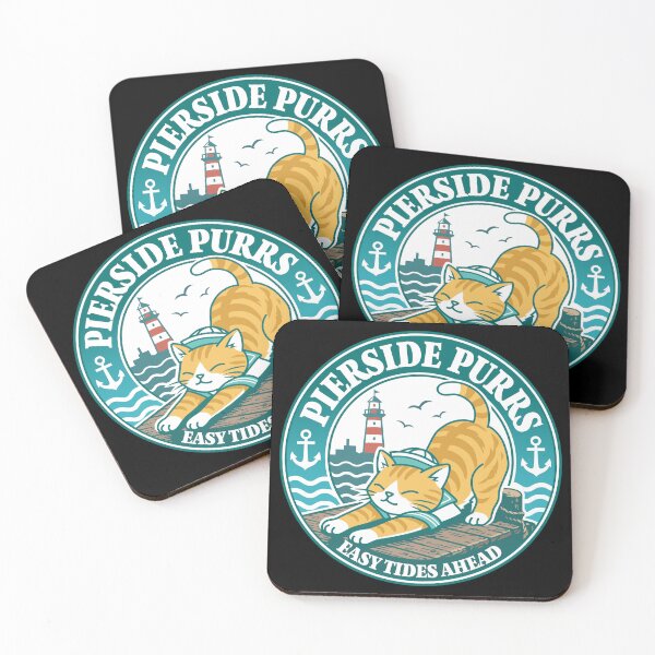 Item preview, Orange Tabby Sailor Cat & Lighthouse - Retro Nautical Badge_Green designed and sold by AckeeWolf.