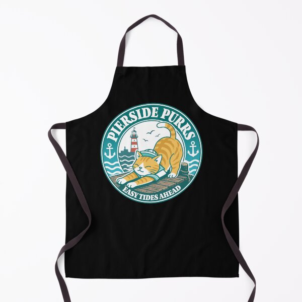 Item preview, Orange Tabby Sailor Cat & Lighthouse - Retro Nautical Badge_Green designed and sold by AckeeWolf.