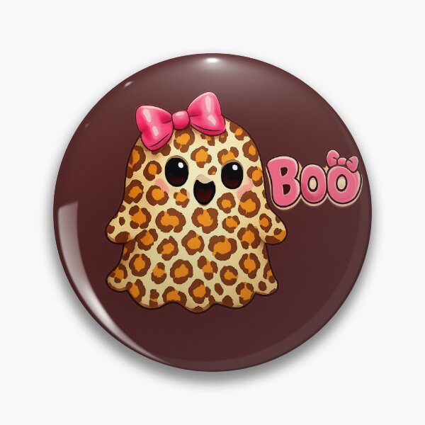 Item preview, Leopard Print "BOO" Ghost | Coquette Pink Bow Halloween Design designed and sold by MOCH- ART.