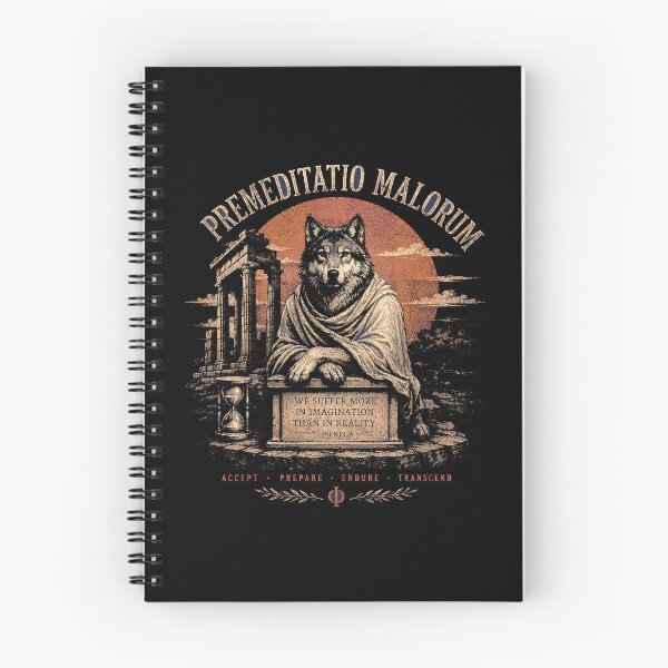 Item preview, Stoic Wolf – Premeditatio Malorum Philosophy Art designed and sold by Dogandesighn.