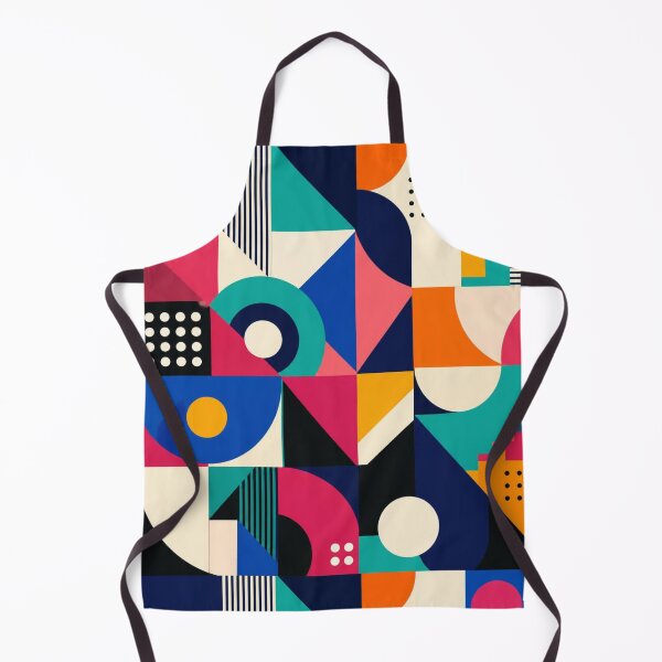 Item preview, Bold Retro Bauhaus Geometric Pattern In Bright Primary Colours designed and sold by My Gluten Free Life UK.