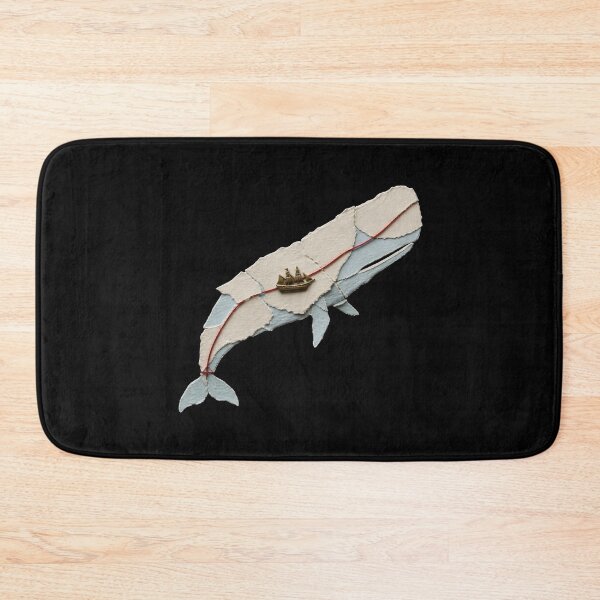 Item preview, Moby Dick Paper Whale - Red Thread and Golden Ship designed and sold by Fenay Designs.